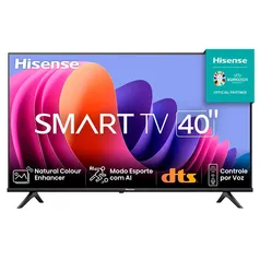 Smart TV Hisense 40" 40A4N Full HD DLED DTS X Dolby Audio 2X HDMI