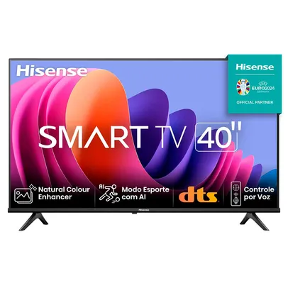 Smart TV Hisense 40" 40A4N Full HD DLED DTS X Dolby Audio 2X HDMI