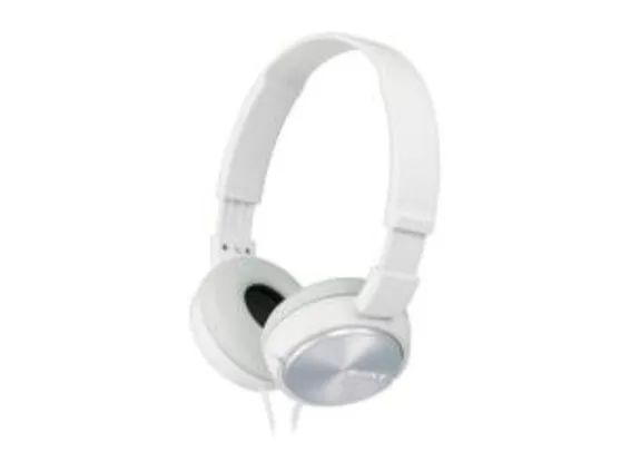 Headphone Sony MDR-ZX310AP Branco com microfone integrado - R$100