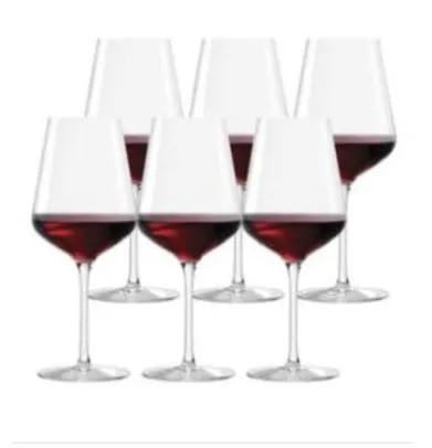 Conjunto de Taças para Vinho Tinto Ruvolo 6 Peças Passion Flute - R$ 53,91