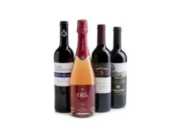 4 vinhos importados Italia Portugal Espanha Argentina 64,90