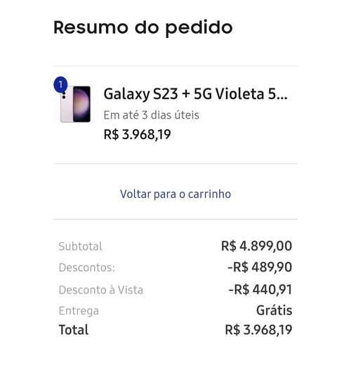 Imagem na descrição da promoção