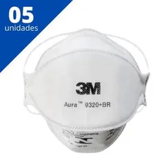 05 Máscaras 3M 9320 Aura R$ 39,98(7,99/ un) à vista+dinheiro volta APP