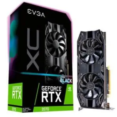 Placa de Vídeo EVGA NVIDIA GeForce RTX 2070 XC Black Edition Gaming 8GB