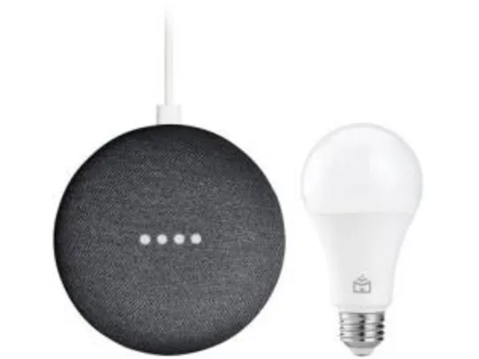 Nest Mini 2ªG Smart Speaker com Google - Assistente + Lâmpada Positivo | R$303