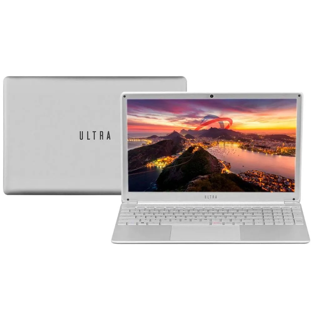 Notebook Ultra - Tela 15 Full HD, Intel i5, 8GB, SSD 480GB, Windows 10 Prata