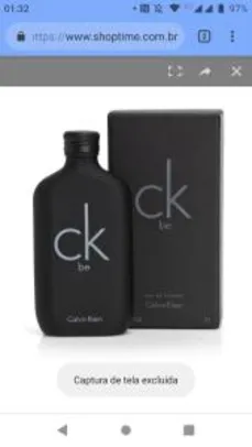 Perfume Calvin Klein CK Be Unissex Eau de Toilette 200ml