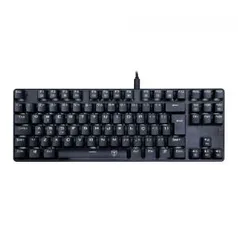 Teclado Gamer Mecânico T-Dagger Bora Single, Switch Blue, ABNT2, Led White, T-TGK313-BL | R$ 160