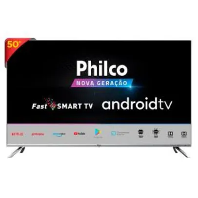 SMART TV PHILCO 50" ANDROID PTV50G71AGBLS 4K LED | R$1999