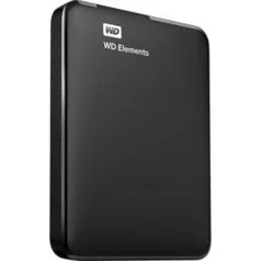 20% OFF! HD Externo Portátil WD Elements 1TB USB 3.0 - R$212 no Boleto!