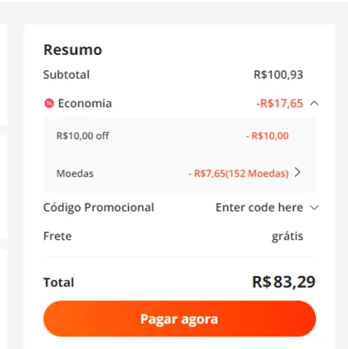 Imagem na descrição da promoção