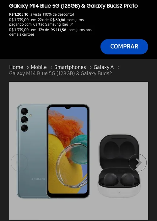 Imagem na descrição da promoção