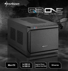 Gabinete Sharkoon Mini ITX QB One | R$ 240