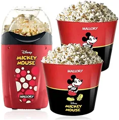 Pipoqueira Elétrica Disney Mickey Mallory +2 Baldes Pipoca