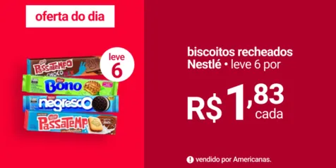 Leve 6 Biscoitos Recheados Nestlé