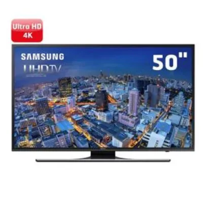 Smart TV LED 50" Ultra HD 4K Samsung 50JU6500 com UHD Upscaling, Quad Core, Wi-Fi, Entradas HDMI e USB R$ 2.624,90