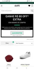 R$ 80 OFF em um lista de itens