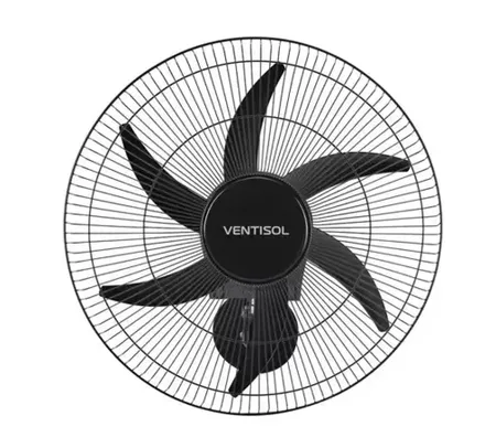 Ventilador De Parede Ventisol Turbo 6 Steel Osc, 6 Pás, 50cm, 200W - Bivolt