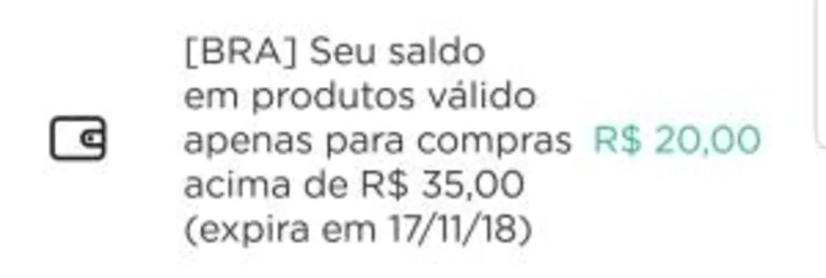 GLOVO R$ 20 Desconto / R$35