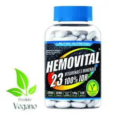 [AME R$ 11,72] Hemovital Multivitamínico A-Z 120 Cápsulas - Lauton Nutrition - R$ 19