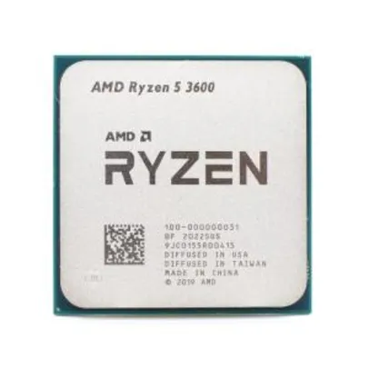 Processador AMD Ryzen 5 3600 3.6GHz SEM COOLER | R$908