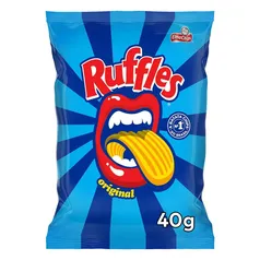 Batata Frita Ondulada Original Elma Chips Ruffles Pacote 40g 