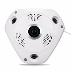 Câmera Ip Wifi Jortan Vr Cam 360° Panorâmica Hd 960p Áudio Entrada Crt 32gb - R$98