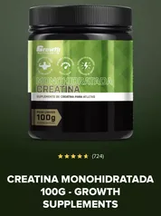 Creatina Monohidratada 100g - Growth Supplements 