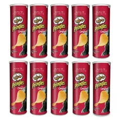 Kit 10 UN Batata Pringles Sabor Tradicional 114g 