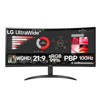 Monitor LG UltraWide Curvo - Tela de 34"