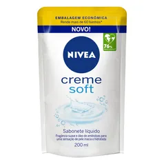 Sabonete líquido Nivea Creme Soft em líquido 200 ml