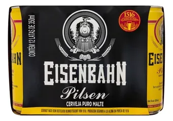 7 x Cerveja Eisenbahn Pilsen lata 350ml 12 u