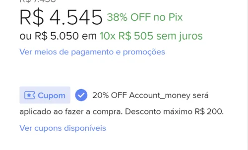 Imagem na descrição da promoção