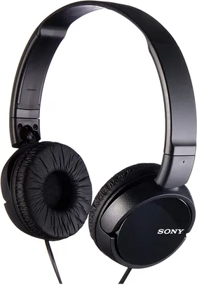 Fone de Ouvido Dobrável Sony MDR-ZX110 Preto