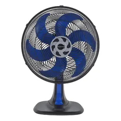 Ventilador Mesa 6 Pás 40cm Preto e Azul 220V 9755 Equation