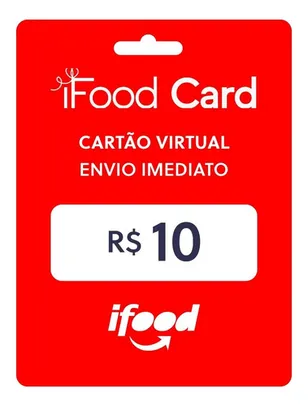 Cartão Presente Gift Card Ifood 10 Reais | R$7