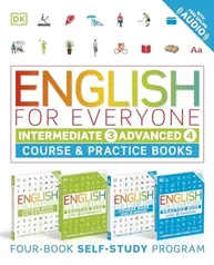 English for Everyone: Intermediate and Advanced Box Set: Course and Practice Books Four-Book Self-Study Program