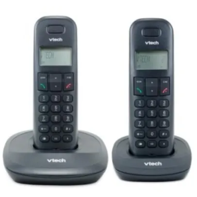 Telefone sem fio + 1 Ramal Vtech VT600 - Identificador de chamadas, Agenda, Tecnologia DECT 6.0 - R$85
