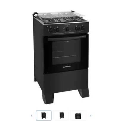 Fogão Atlas 4 Bocas Mônaco Plus Automático Mesa de Inox Forno 50L