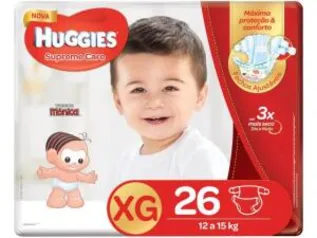 Fraldas Huggies XG com 26