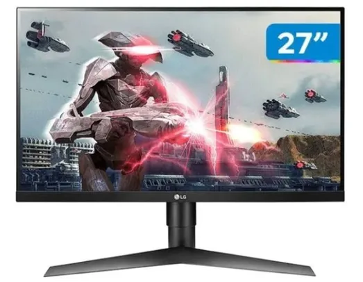 [Cliente ouro] Monitor LG Gamer 27'' IPS Full HD 144Hz 1ms MBR, HDR10 27GL650F | R$1668