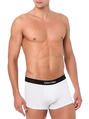 Cueca Low Rise Trunk , Calvin Klein, Masculino, Branco, GG