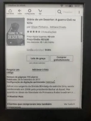 E-book Diário de um Desertor: A guerra Civil na Síria