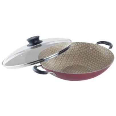 Panela Wok Tramontina Paris 20545732 Vermelha - 32cm R$72