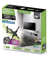 Suporte Articulado de Parede para TV 26" a 55" - ELG FULL40 PRO | R$79