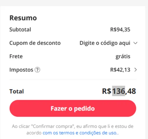 Imagem na descrição da promoção