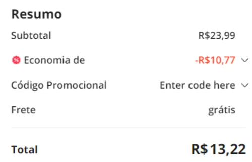 Imagem na descrição da promoção