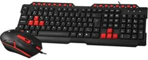 Teclado e Mouse kit Gamer Com Fio