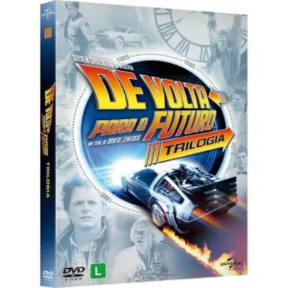 (Com AME R$28 )Dvd De Volta Para O Futuro Trilogia - 30º Aniversário (3 DVDs)