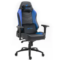 Cadeira Gamer SuperFrame Skylord, Reclinável, 4D, Suporta até 180KG, Preto e Azul, SFCD-SLBK/BL